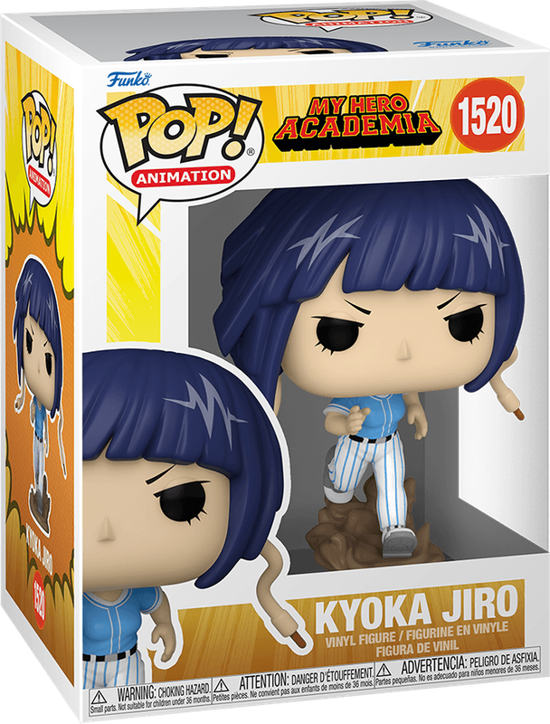 Funko Pop! Animation 1520: My Hero Academia - Kyoka Jiro Vinyl Figure (Hero League Baseball)(New) -