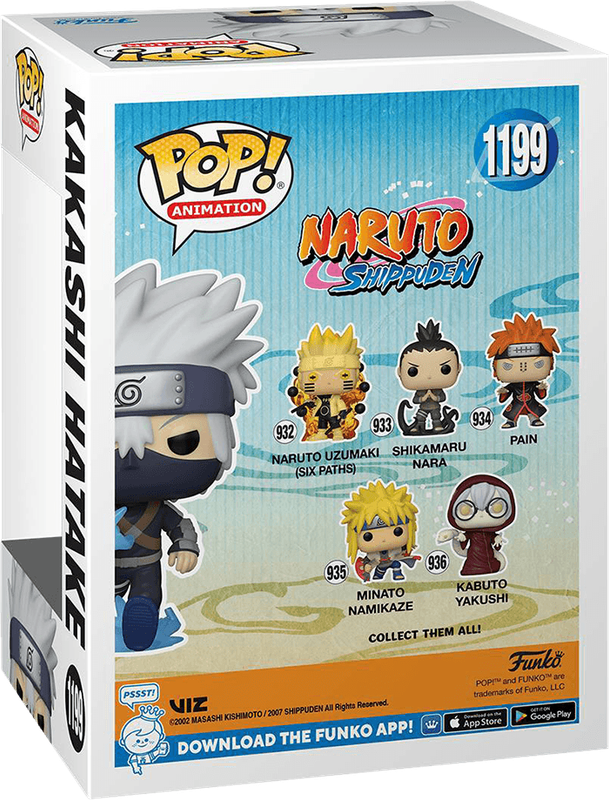 Funko Pop! Animation 1199: Naruto Shippuden - Kakashi Hatake Vinyl Figure (Young Chidori)(New) -