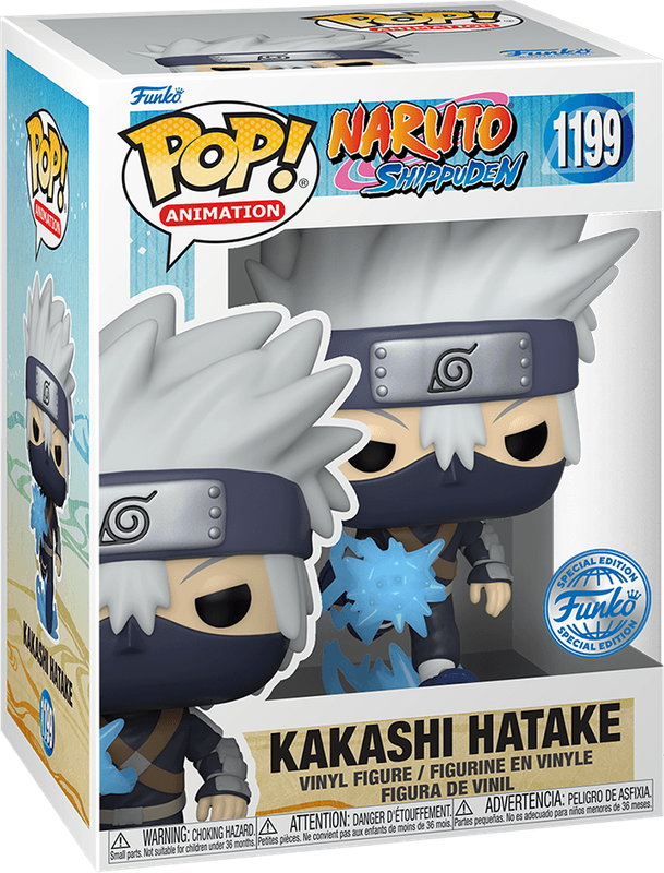 Funko Pop! Animation 1199: Naruto Shippuden - Kakashi Hatake Vinyl Figure (Young Chidori)(New) -