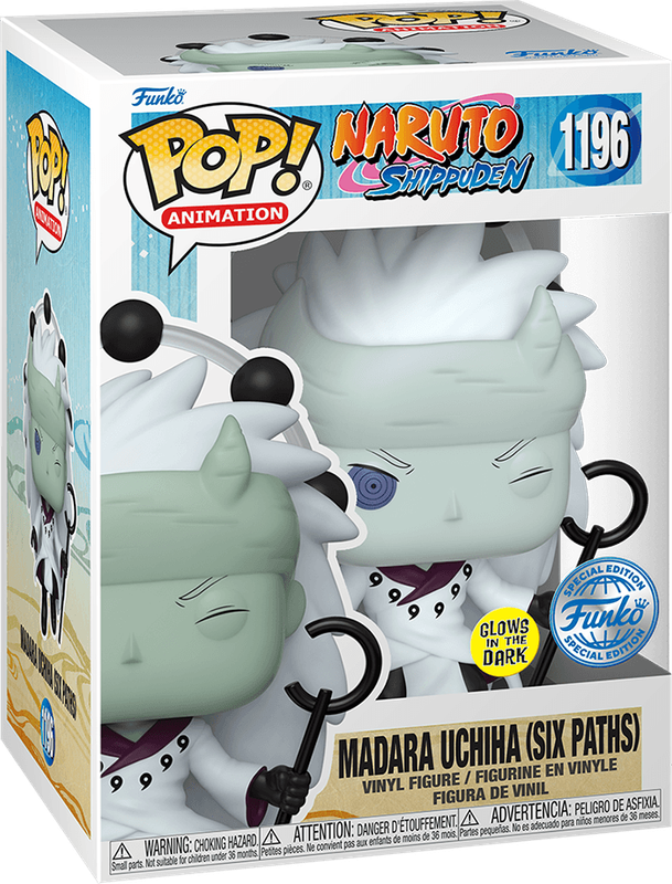 Funko Pop! Animation 1196: Naruto Shippuden - Madara Uchiha Vinyl Figure (Sage of Six Paths)(Glow