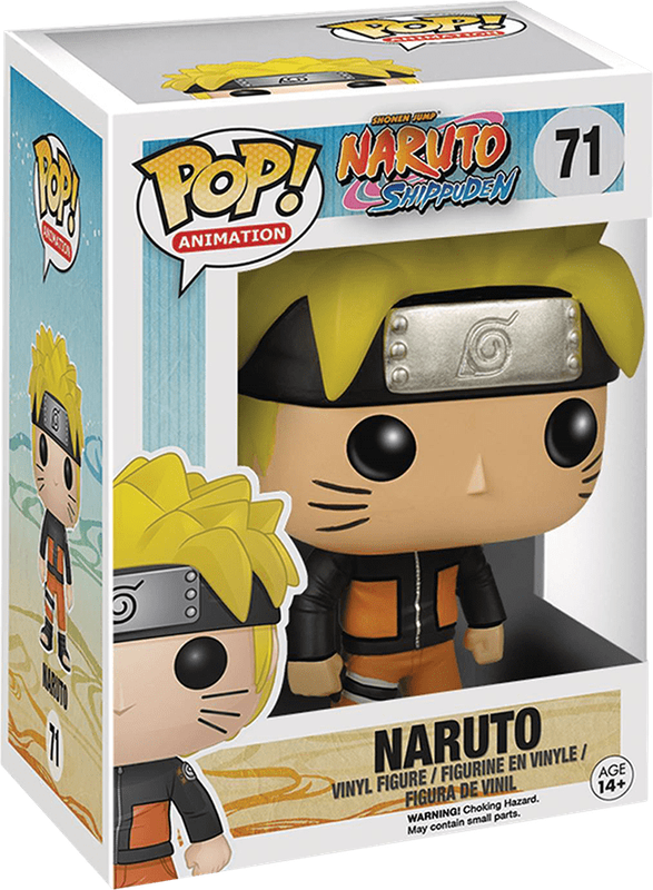 Funko Pop! Animation 71: Naruto Shippuden - Naruto Uzumaki Vinyl Figure (New) - Funko 300G
