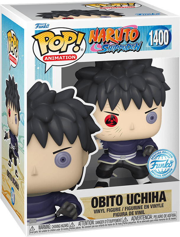 Funko Pop! Animation 1400: Naruto Shippuden - Obito Uchiha Vinyl Figure (Unmasked)(New) - Funko 440G