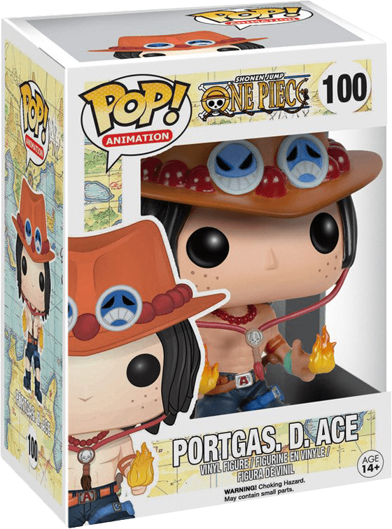 Funko Pop! Animation 100: One Piece - Portgas. D. Ace Vinyl Figure (New) - Funko 440G