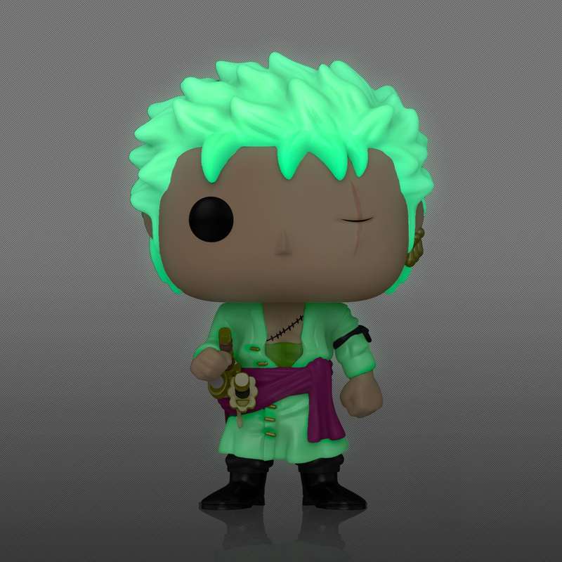 Funko Pop! Animation 327: One Piece - Roronoa Zoro Vinyl Figure (Glow in the Dark)(New) - Funko 440G