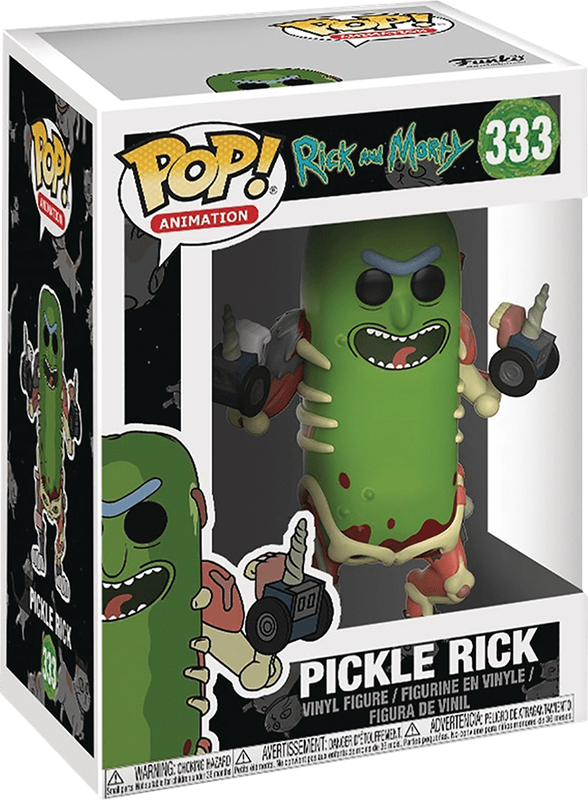 Funko Pop! Animation 333: Rick and Morty - Pickle Rick Vinyl Figure (New) - Funko 440G