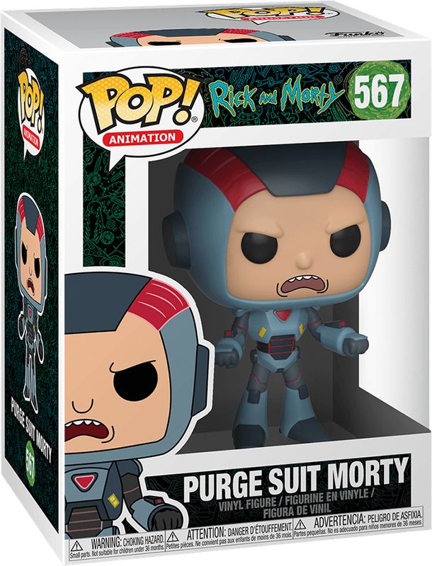 Funko Pop! Animation 567: Rick and Morty - Purge Suit Morty Vinyl Figure (New) - Funko 440G