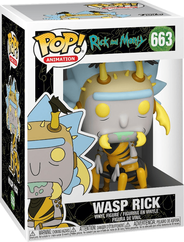 Funko Pop! Animation 663: Rick and Morty - Wasp Rick Vinyl Figure (New) - Funko 440G