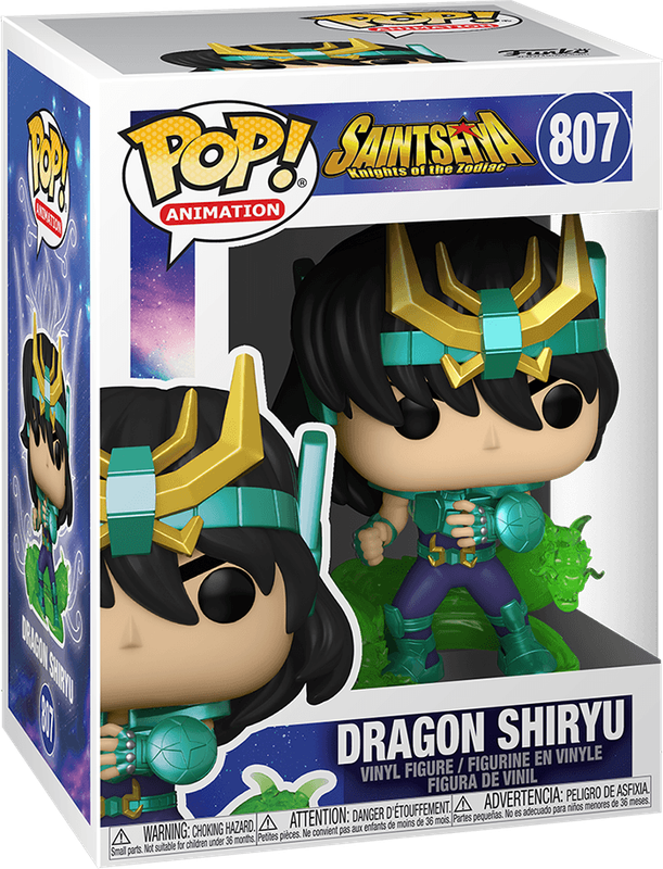 Funko Pop! Animation 807: Saint Seiya: Knights of the Zodiac - Dragon Shiryu Vinyl Figure (New) -