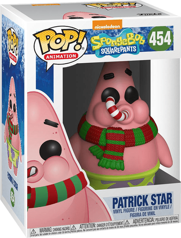 Funko Pop! Animation 454: SpongeBob SquarePants - Holiday Patrick Star Vinyl Figure *See Note*
