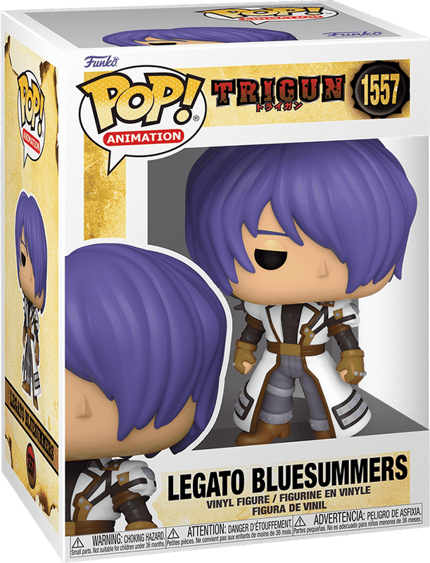 Funko Pop! Animation 1557: Trigun - Legato Bluesummers Vinyl Figure (New) - Funko 440G
