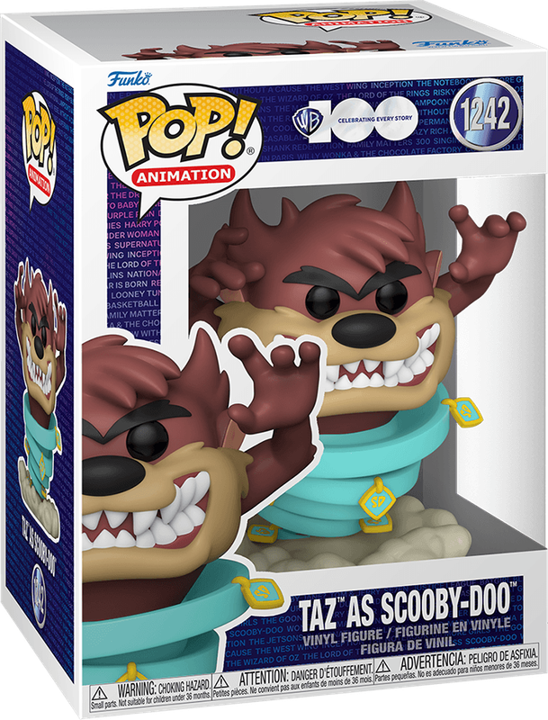 Funko Pop! Animation 1242: WB 100th - Taz as Scooby-Doo Vinyl Figure (New) - Funko 440G