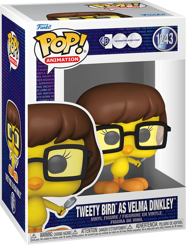 Funko Pop! Animation 1243: WB 100th - Tweety Bird as Velma Dinkley Vinyl Figure (New) - Funko 440G