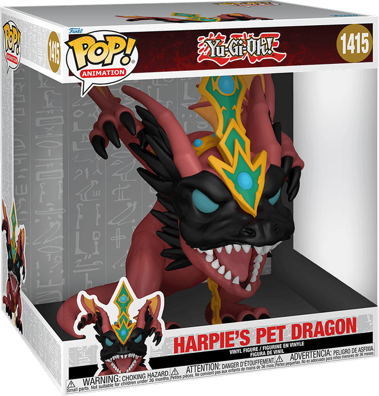Funko Pop! Animation 1415: Yu-Gi-Oh! - Harpie's Pet Dragon Super Sized 10'' Vinyl Figure *See Note*