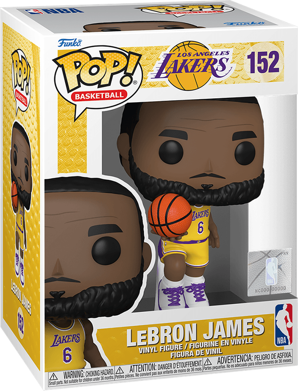 Funko Pop! Basketball 152: Los Angeles Lakers - LeBron James in 6 Jersey Vinyl Figure (New) - Funko