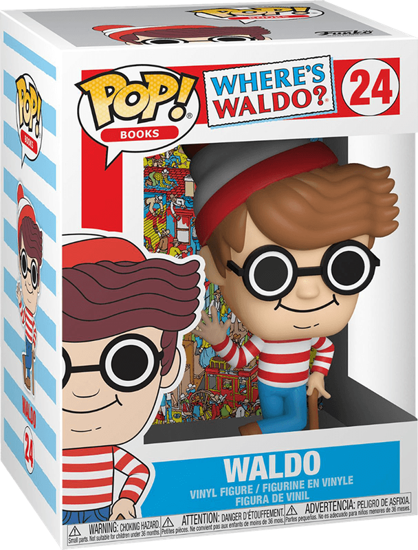 Funko Pop! Books 24: Where's Waldo - Waldo Vinyl Figure (New) - Funko 440G
