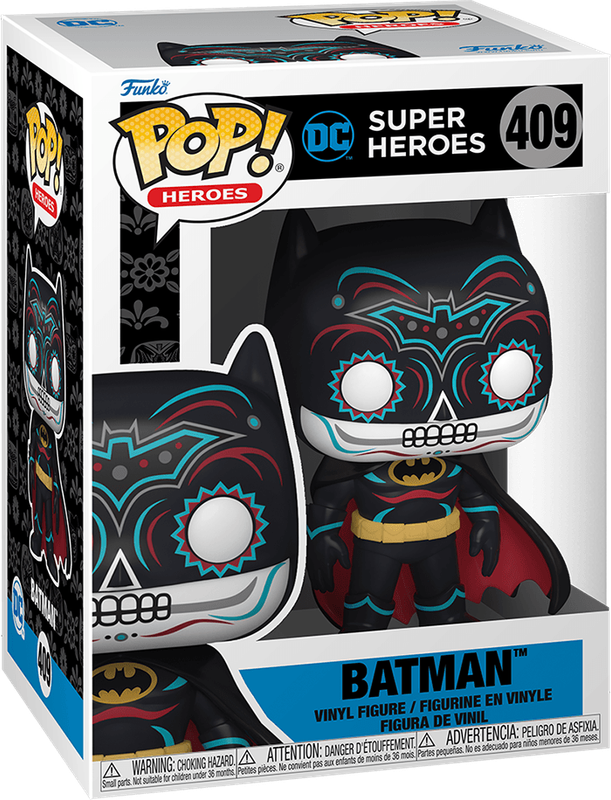 Funko Pop! Heroes 409: DC Super Heroes - Batman Vinyl Figure (Dia De Los DC)(New) - Funko 440G