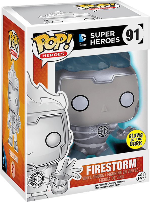 Funko Pop! Heroes 91: DC Super Heroes - Firestorm Vinyl Figure (White Lantern)(Glow in the