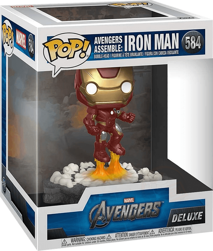 Funko Pop! Deluxe Marvel 584: Avengers Assemble - Iron Man Vinyl Bobble-Head (New) - Funko 1000G