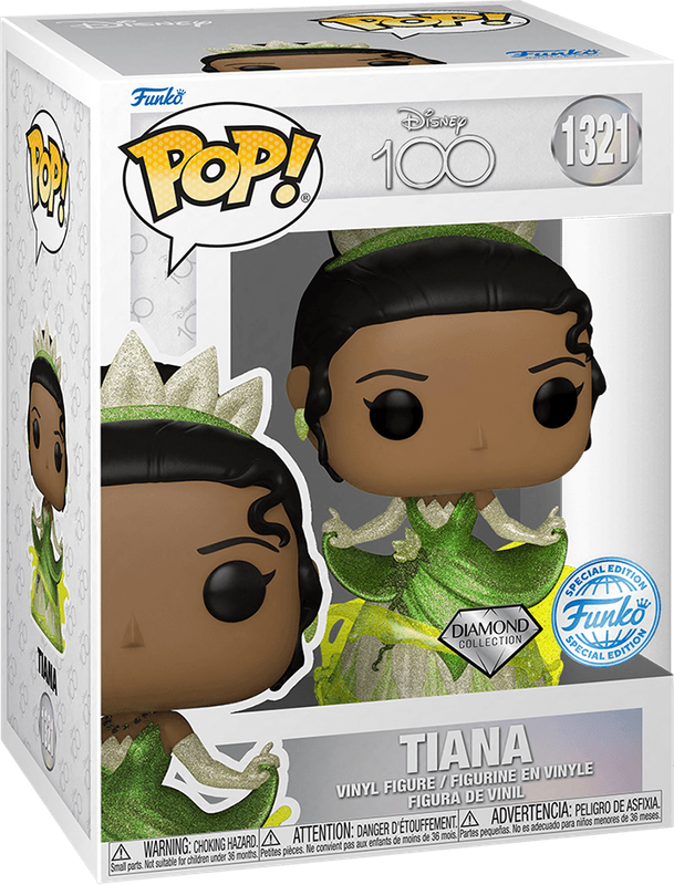 Funko Pop! Disney 1321: Disney 100 - Tiana Vinyl Figure (Diamond Collection)(New) - Funko 440G