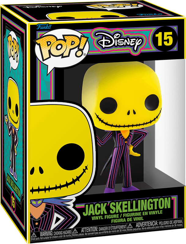 Funko Pop! Disney 15: Black Light - The Nightmare Before Christmas - Jack Skellington Vinyl Figure