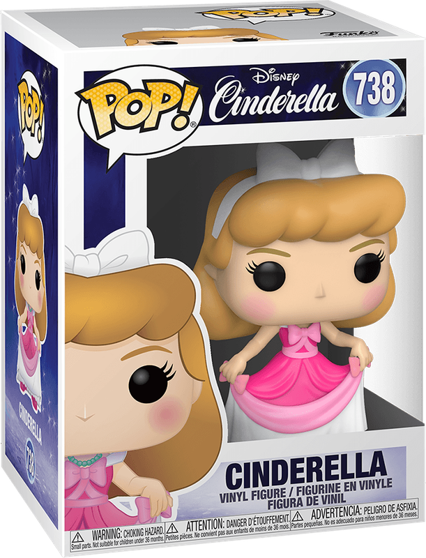 Funko Pop! Disney 738: Cinderella - Cinderella Vinyl Figure (Pink Dress)(New) - Funko 440G
