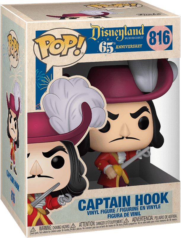 Funko Pop! Disney 816: Disneyland Resort - Captain Hook Vinyl Figure (New) - Funko 440G