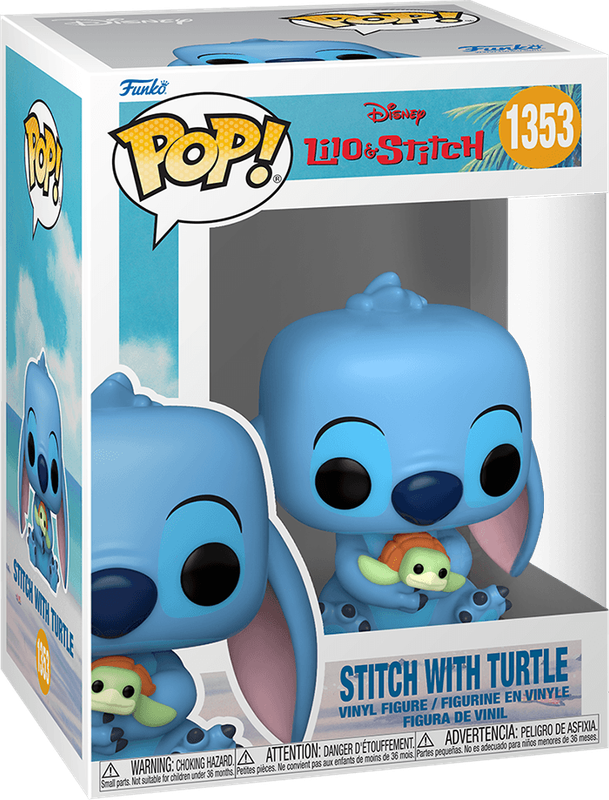Funko Pop! Disney 1353: Lilo and Stitch - Stitch with Turtle Vinyl Figure (New) - Funko 440G