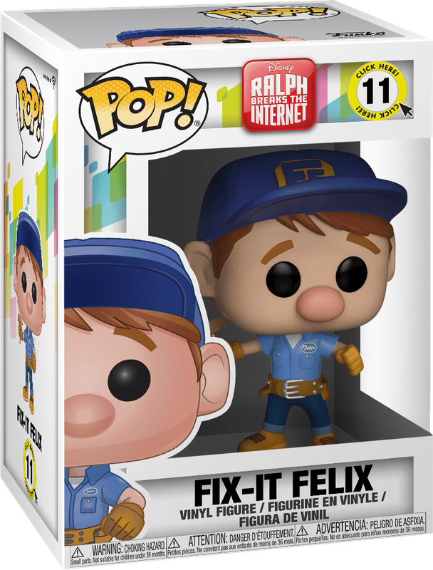 Funko Pop! Disney 11: Ralph Breaks the Internet - Fix-It Felix Vinyl Figure *See Note* (New) -