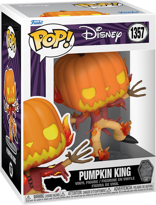 Funko Pop! Disney 1357: The Nightmare Before Christmas - Pumpkin King Vinyl Figure (New) - Funko