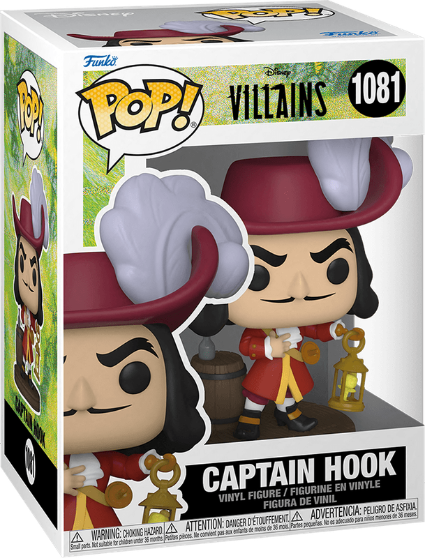 Funko Pop! Disney 1081: Villains - Captain Hook Vinyl Figure (New) - Funko 440G