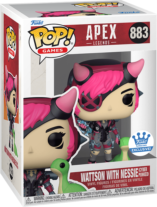 Funko Pop! Games 883: Apex Legends - Wattson with Nessie Vinyl Figure (Cyber Punked)(New) - Funko