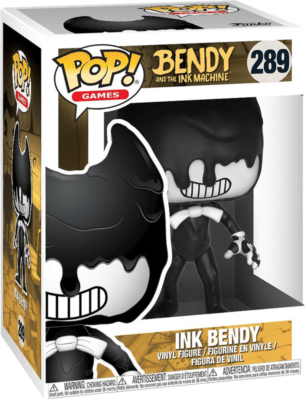 Funko Pop! Games 289: Bendy and the Ink Machine - Ink Bendy Vinyl Figure (New) - Funko 300G