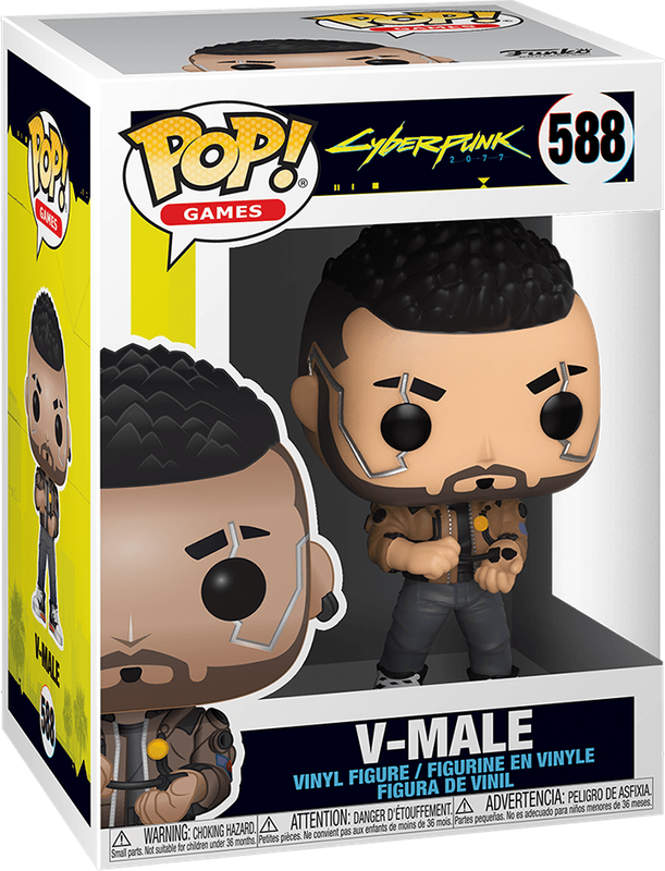 Funko Pop! Games 588: Cyberpunk 2077 - V-Male Vinyl Figure *See Note* (New) - Funko 440G