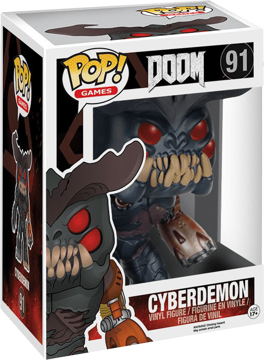 Funko Pop! Games 91: Doom - Cyberdemon Super Sized 6'' Vinyl Figure (New) - Funko 1000G