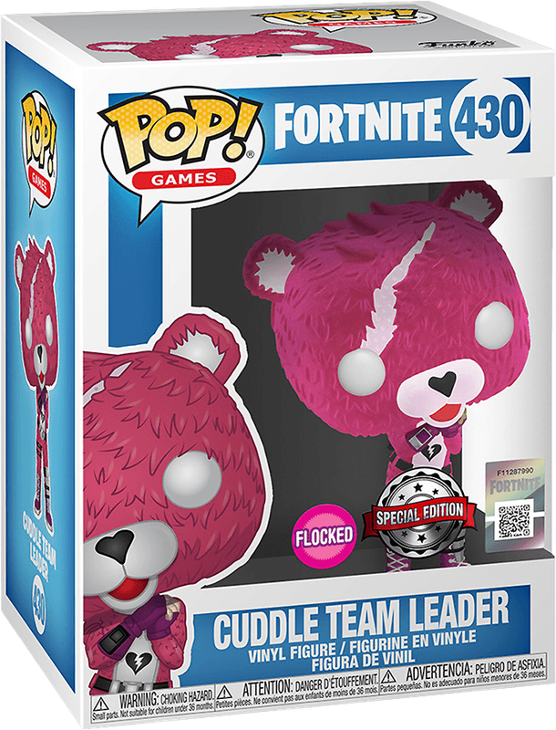 Funko Pop! Games 430: Fortnite - Cuddle Team Leader Vinyl Figure (Limited Flocked Edition)(New) -