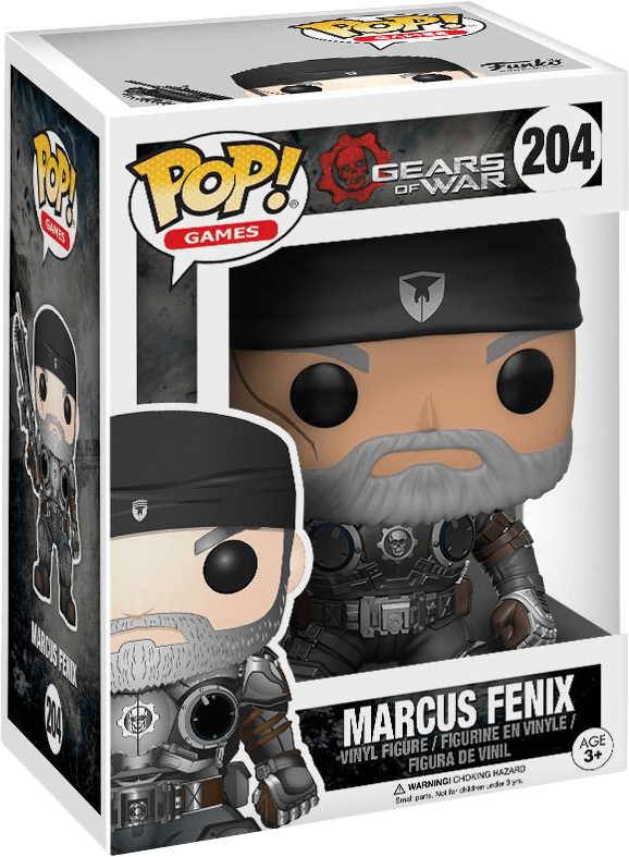 Funko Pop! Games 204: Gears of War - Marcus Fenix Vinyl Figure *See Note* (New) - Funko 440G