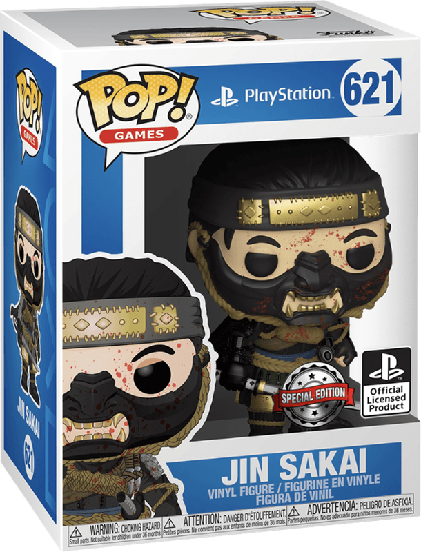 Funko Pop! Games 621: Ghost of Tsushima - Jin Sakai Vinyl Figure (Bloody)(New) - Funko 440G