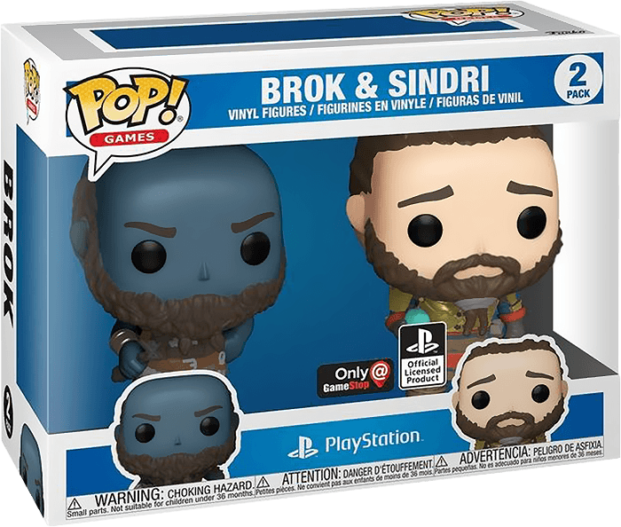 Funko Pop! Games 2 Pack: God of War - Brok & Sindri Vinyl Figure *See Note* (New) - Funko 1000G