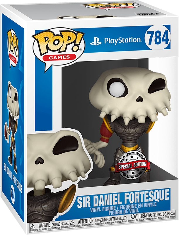 Funko Pop! Games 784: MediEvil - Sir Daniel Fortesque Vinyl Figure (Metallic)(New) - Funko 440G