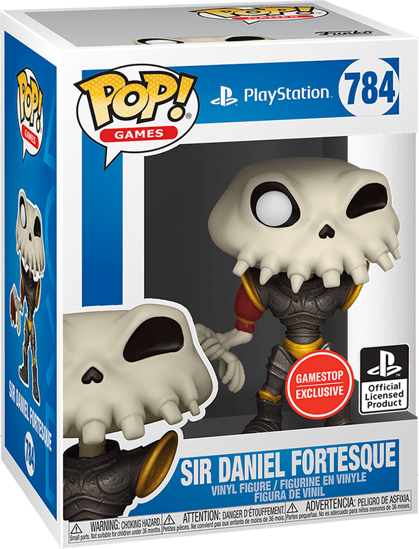 Funko Pop! Games 784: MediEvil - Sir Daniel Fortesque Vinyl Figure (Metallic)(New) - Funko 440G