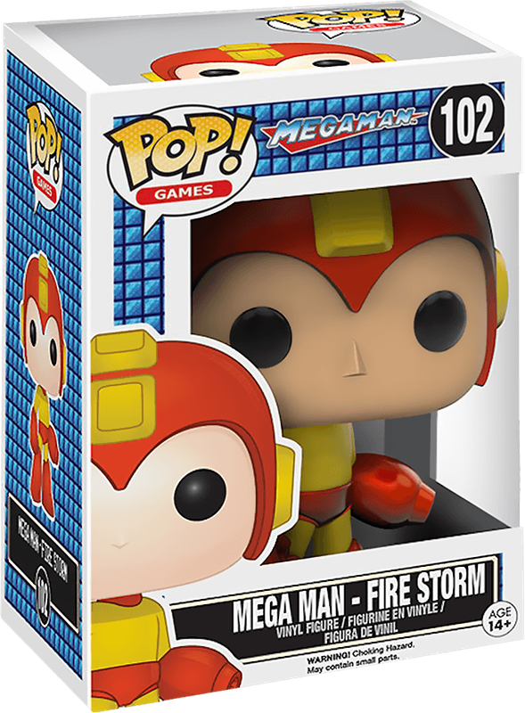 Funko Pop! Games 102: Mega Man - Mega Man - Fire Storm Vinyl Figure (New) - Funko 440G