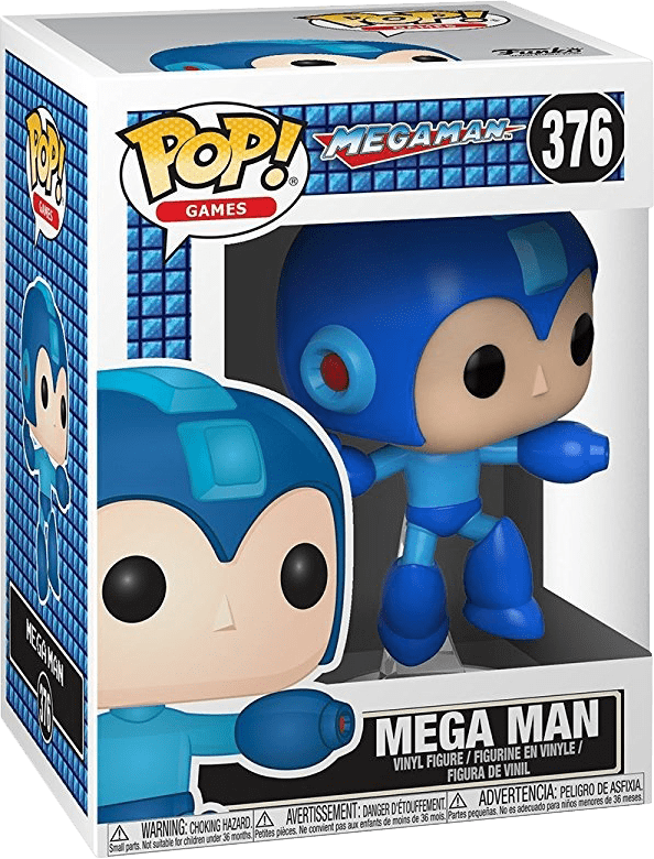 Funko Pop! Games 376: Mega Man - Mega Man Vinyl Figure (Jumping)(New) - Funko 440G