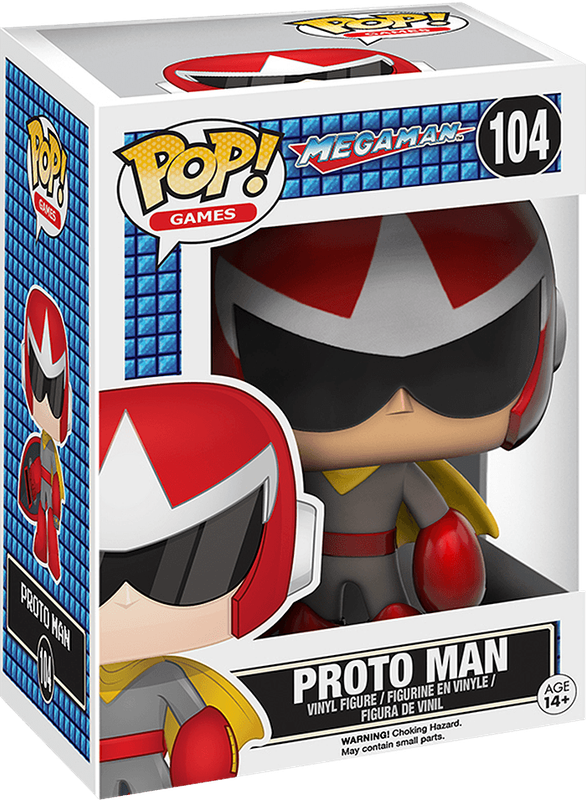 Funko Pop! Games 104: Mega Man - Proto Man Vinyl Figure (New) - Funko 440G