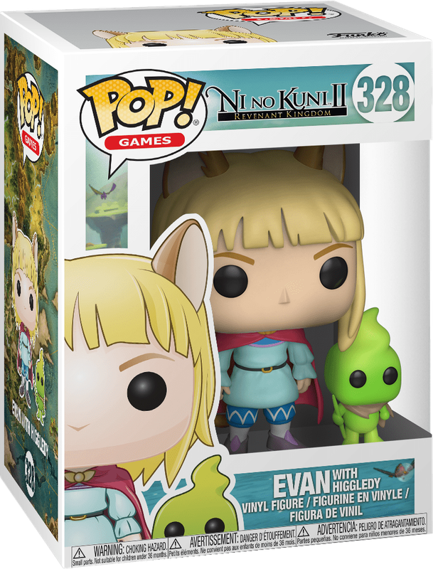 Funko Pop! Games 328: Ni No Kuni II: Revenant Kingdom - Evan with Higgledy Vinyl Figure (New) -
