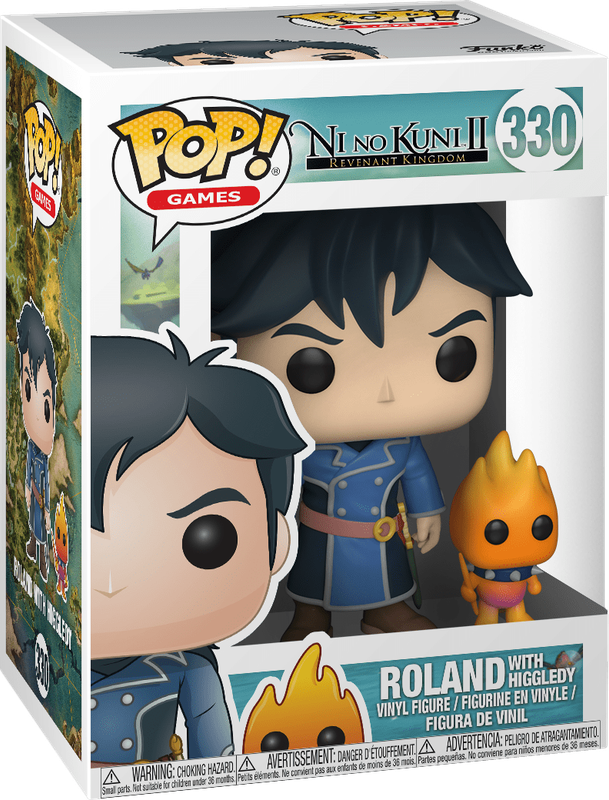 Funko Pop! Games 330: Ni No Kuni II: Revenant Kingdom - Roland with Higgledy Vinyl Figure *See
