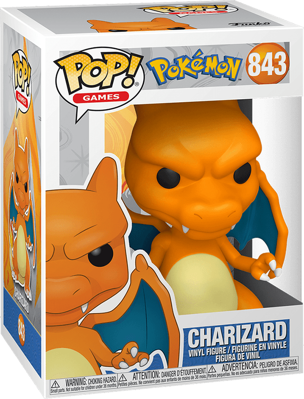 Funko Pop! Games 843: Pokemon - Charizard Vinyl Figure (New) - Funko 440G