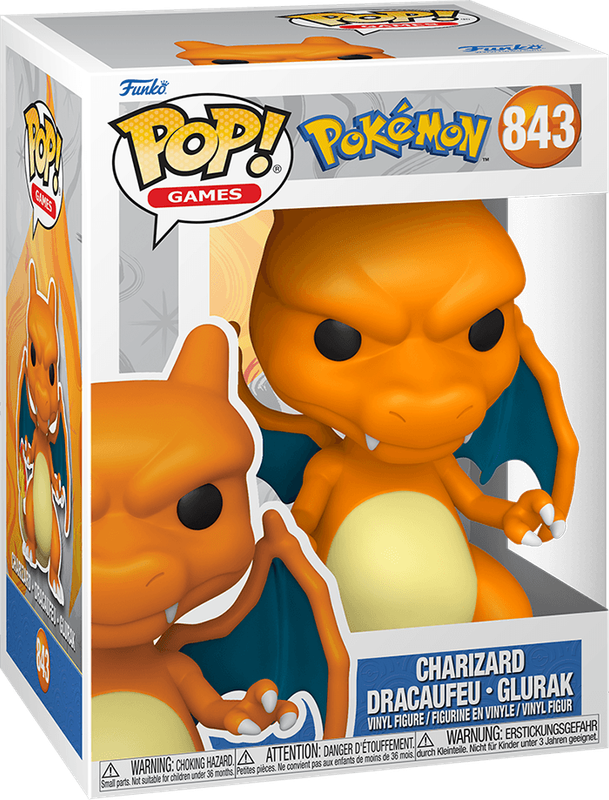 Funko Pop! Games 843: Pokemon - Charizard Vinyl Figure (EMEA)(New) - Funko 440G