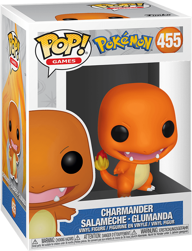 Funko Pop! Games 455: Pokemon - Charmander Vinyl Figure (EMEA)(New) - Funko 440G