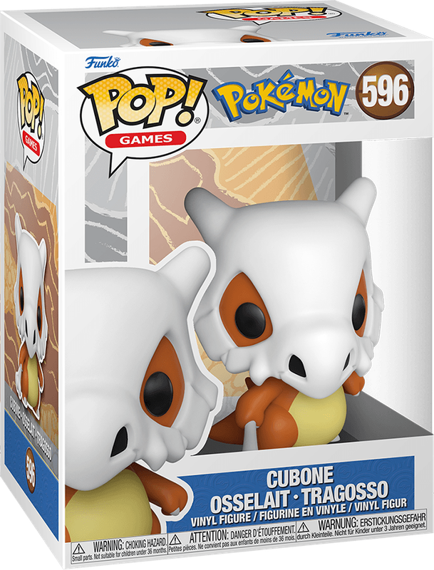 Funko Pop! Games 596: Pokemon - Cubone Vinyl Figure (EMEA)(New) - Funko 440G