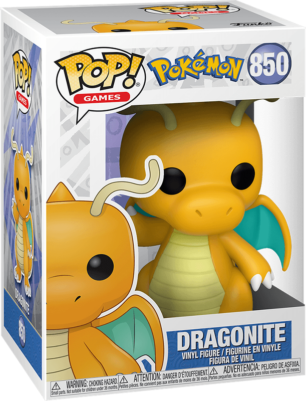 Funko Pop! Games 850: Pokemon - Dragonite Vinyl Figure (New) - Funko 440G